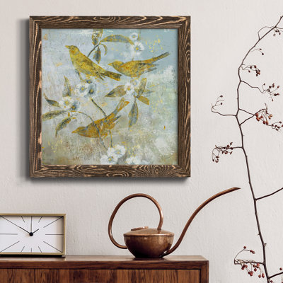 Aviaire jardin II - Toile encadrée de qualité supérieure - Prêt à être accroché - 16146