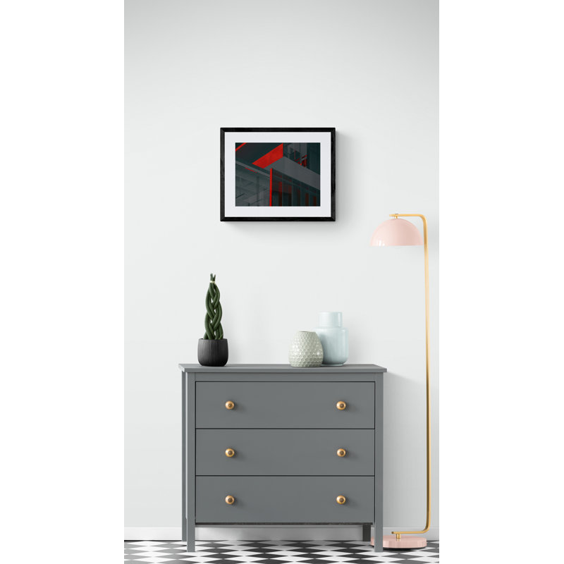 It Screams Neon #3 Print by Manickam Bala, 24" H x 32" W, Black Framed Canvas