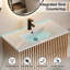 Ensemble de meuble-lavabo mural 36 "avec lavabo, robinet et bonde Amily-1703950492