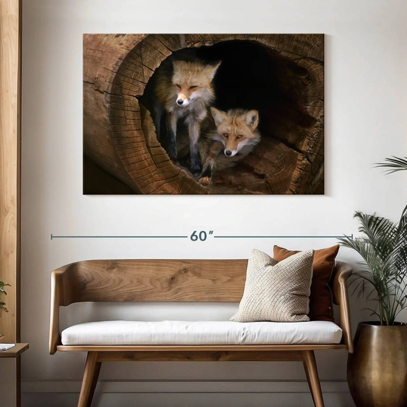 Brampt Kit Foxes, 32" H x 48" W