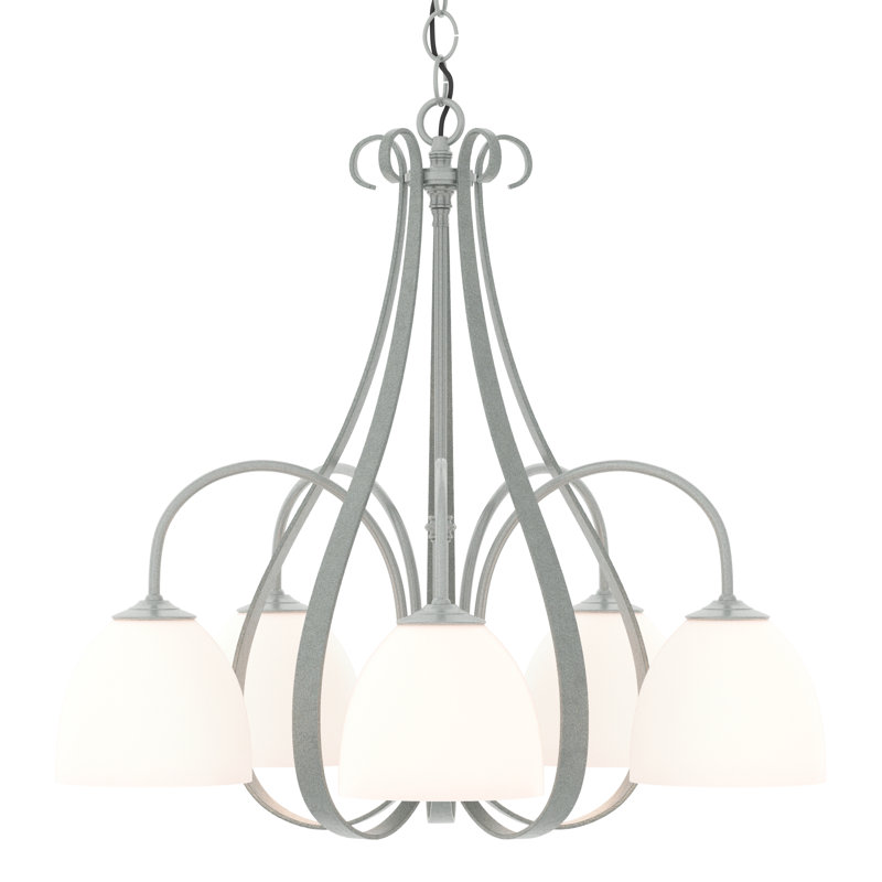 Lustre classique / traditionnel à 5 lumières Sweeping Taper, Platine rétro