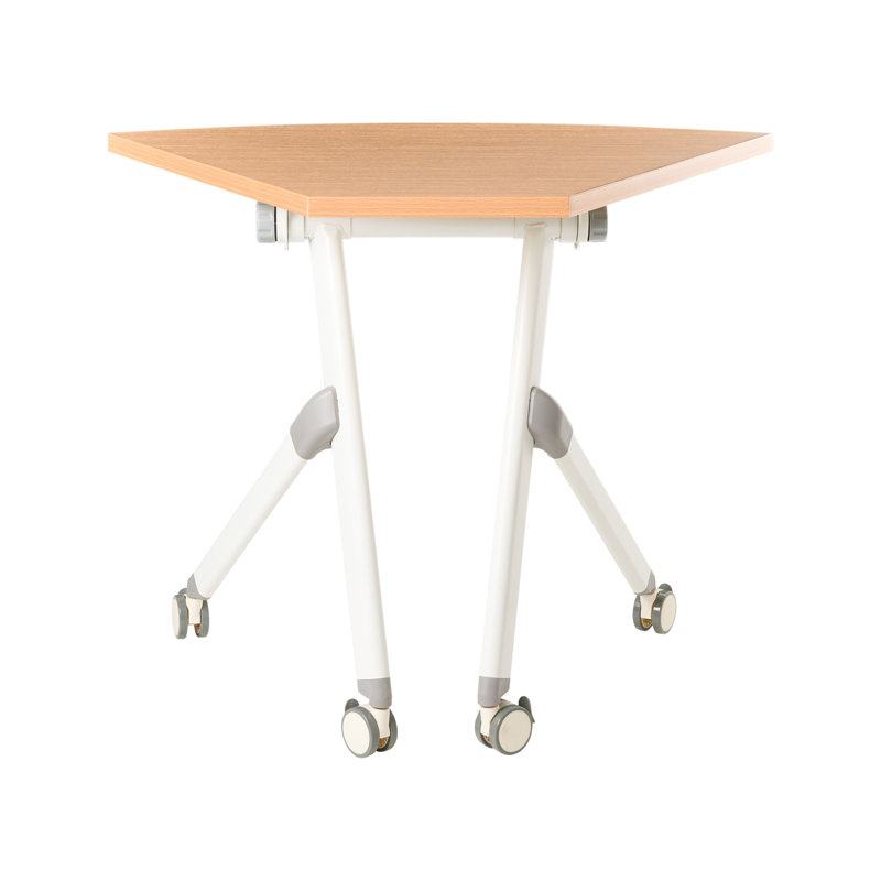 Aarre Corner Standing Desk, Brown/White