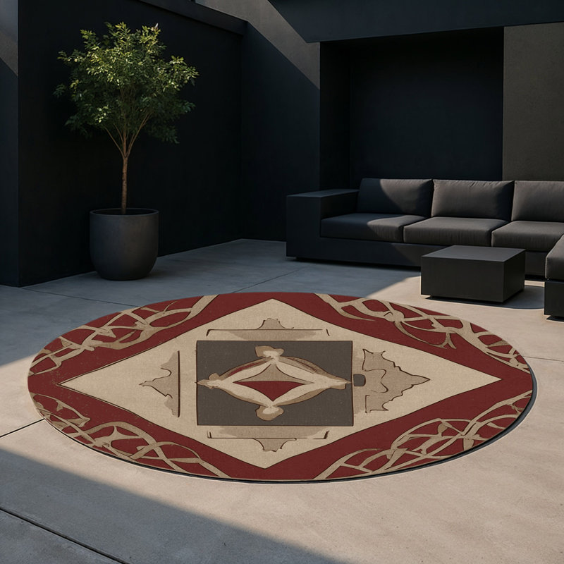 Legacy Elegance Indoor And Outdoor Area Rug, Round 5'