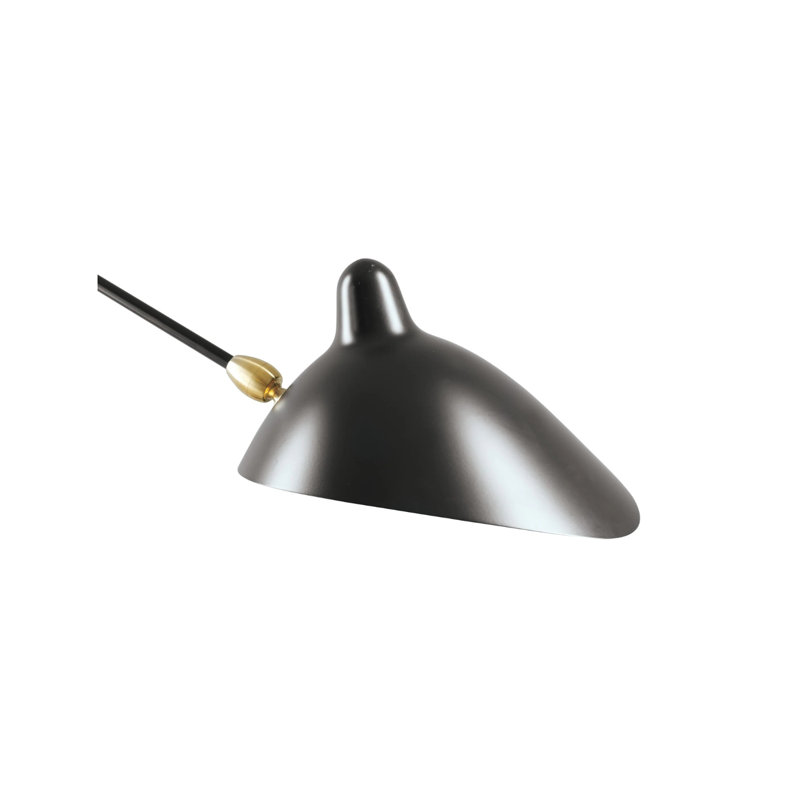 Luminaire suspendu Simio avec 3 lumières, Noir mat