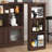 Multifunctional Modern Bar Cabinet With Rotating Top, 6 Storage Spaces And 2 Doors Cabinet