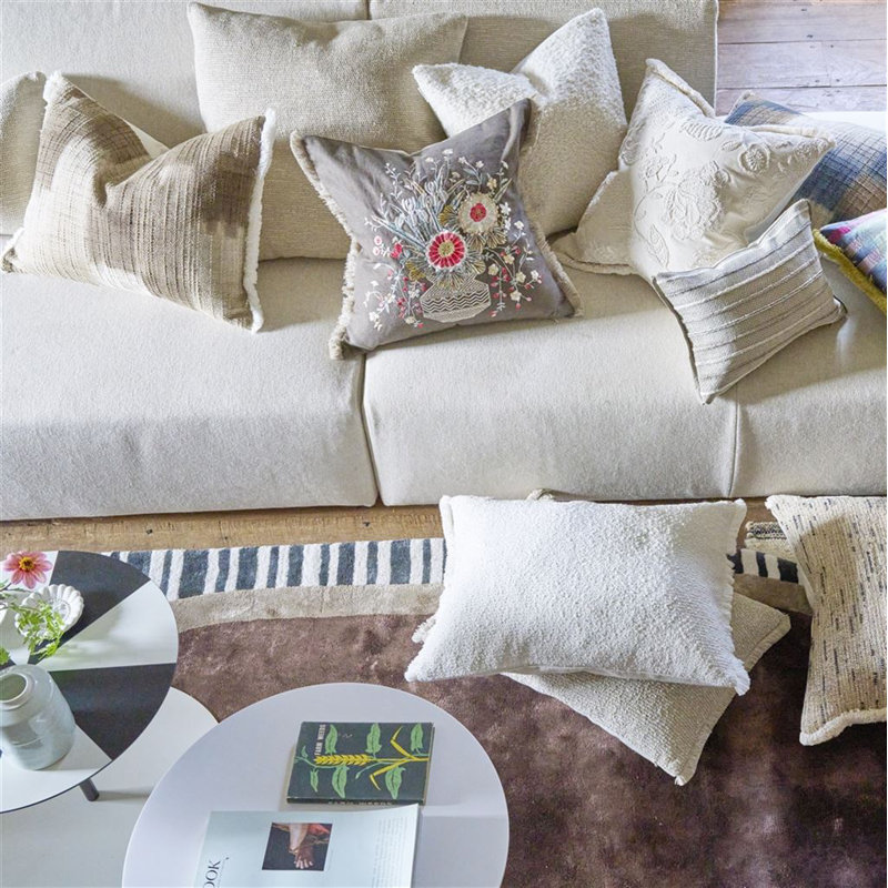 Kintail Boucle Decorative Pillow, Chalk