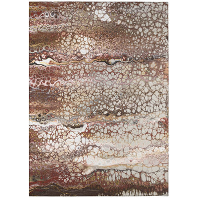 Chenille Washable Abstract Rug