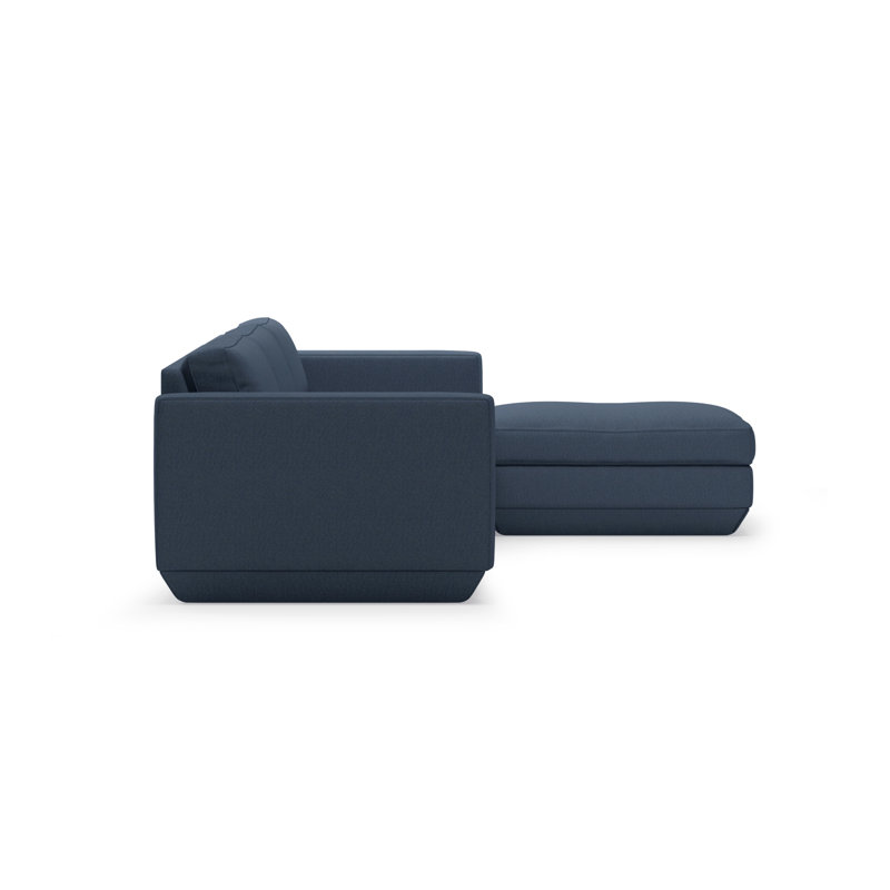 Podium Modular 4 PC Sectional, Right Hand Facing, Copenhagen Fossil