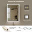 500mm W 700mm H Wall Mounted Required Frameless Medicine Cabinet Mirror 3 Fixed