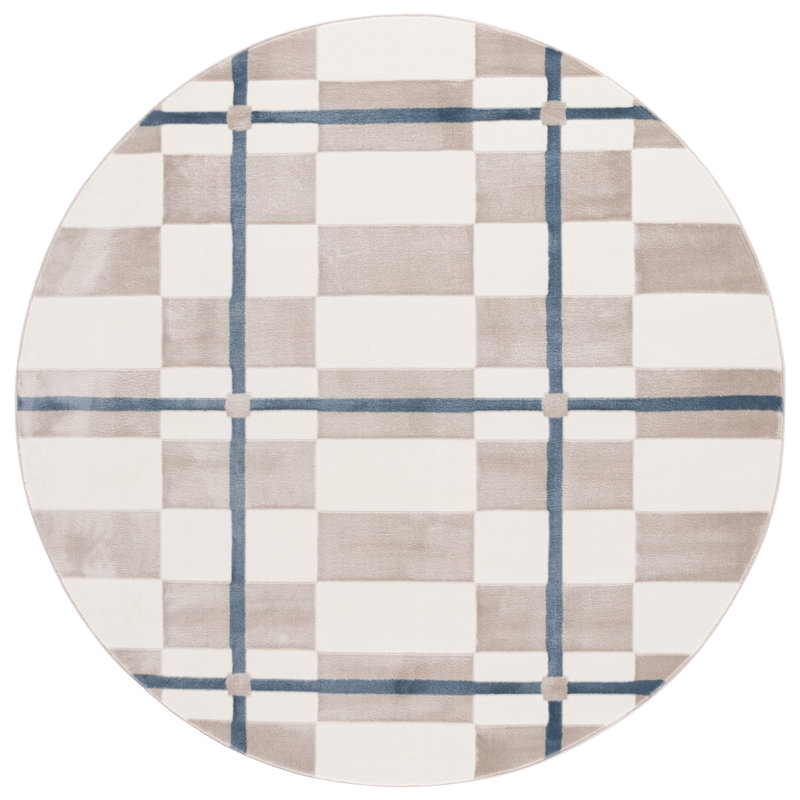 Gautreaux Performance Geometric Rug, Round 6'7"