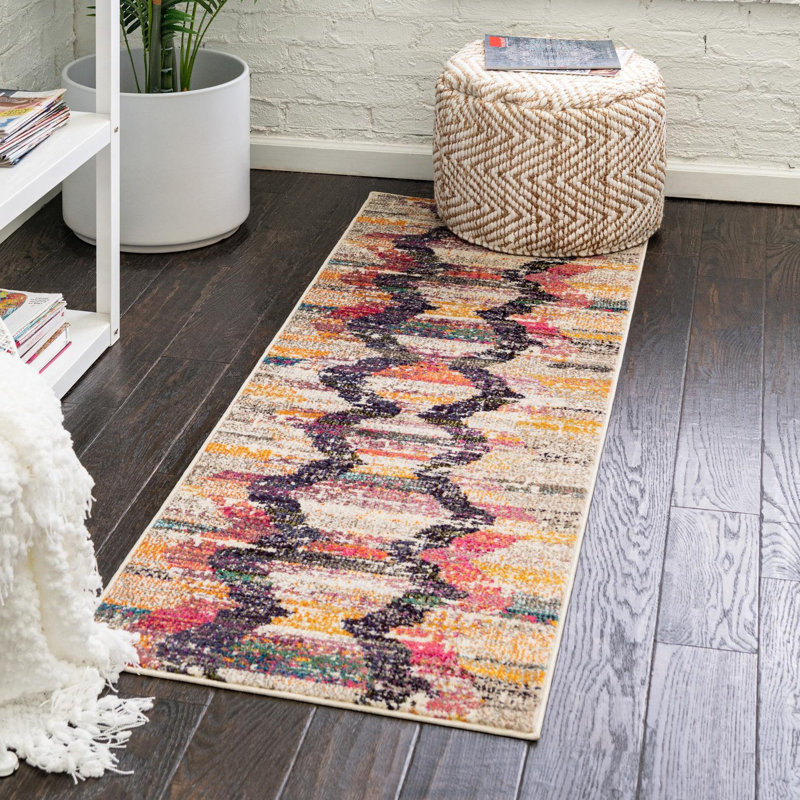 Washable Indoor Rug, Runner 2' x 6'