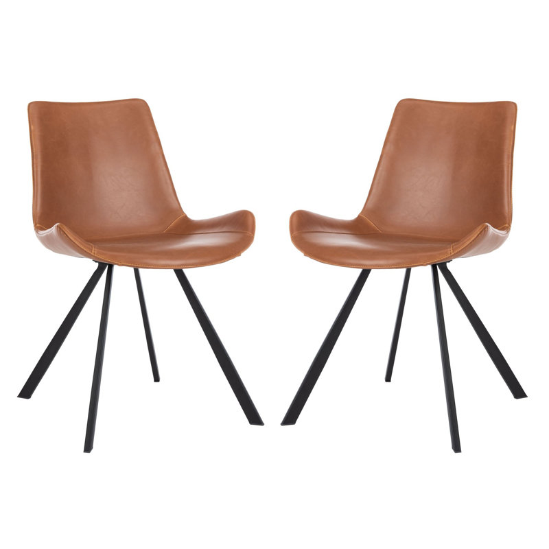 Chaise d'appoint rembourrée Saddle, Brun pâle