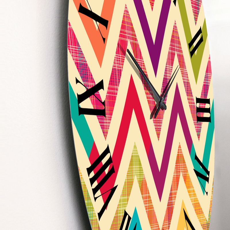 Horloge murale Zigzag, Moyen