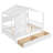 Dreamhouse Wooden House Bed With 2 Drawers, Playful Farmhouse Style, Durable Frame-115751563