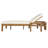 Premium Acacia Wood Patio Recliner with Arched Backrest-204454969