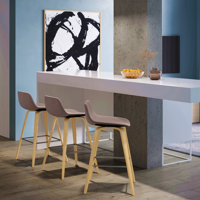 Tabouret de bar / comptoir (ensemble de 2), Brun