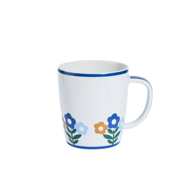 Floral Porcelain Coffee Mug