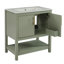 Meuble-lavabo de salle de bain avec lavabo en céramique et rangement polyvalent