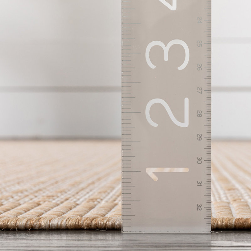 Tapis tissé à plat taupe Medusa Clesha, Rectangle 5 pi 3 po x 7 pi 3 po