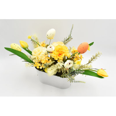 Fabric Mixed Assortment Arrangement in Pot
