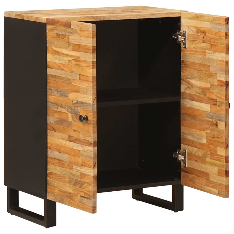 Solid Wood Rectangle Accent Cabinet