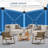 10x10ft Camping Gazebo Screen Tent, 5 Sided Pop-up Canopy Shelter with Mesh Windows-105156977