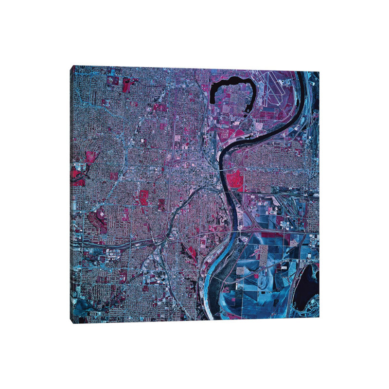 Omaha, Nebraska by Stocktrek Images - Wrapped Canvas Print, 45.72 cm H x 45.72 cm W x 3.175 cm D
