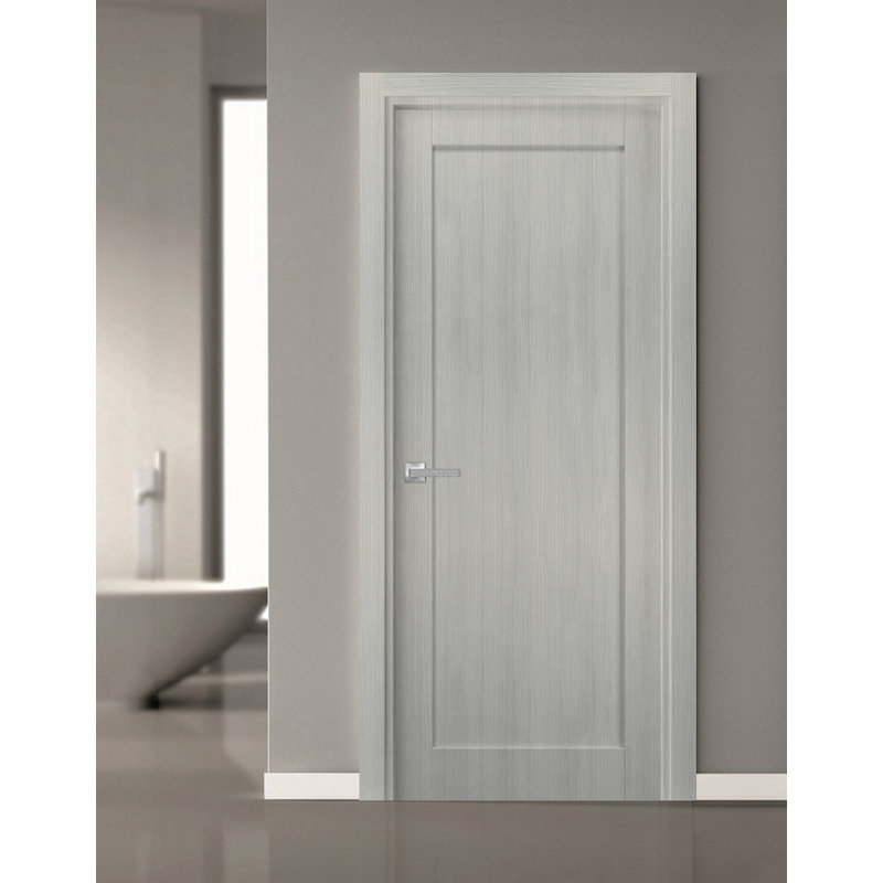 Porte standard Quadro, 18 po x 80 po, Gris cendré