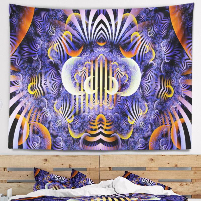 Illustration de motif floral fée magique, H 32 po x l 39 po