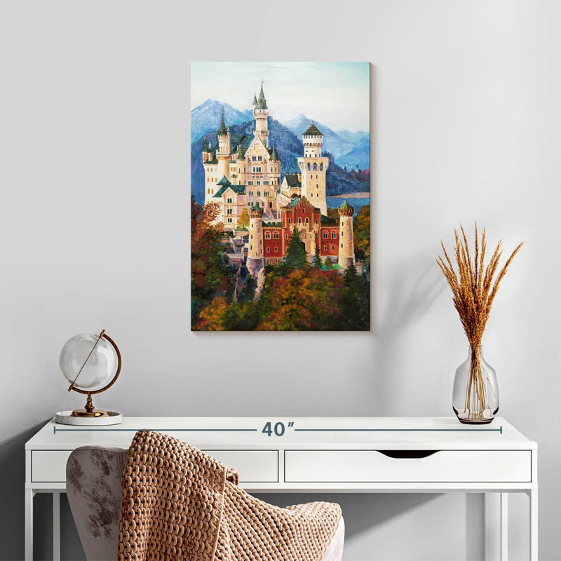 Neuschwanstein Castle Grounds, 24" H x 16" W
