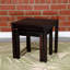 Ensemble de 2 tables gigognes en eucalyptus, espresso