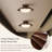 9.84" Retro Brown Glass Flush Mount Lighting