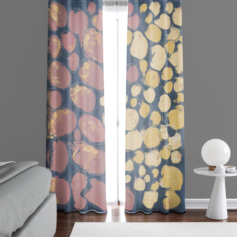Paire de rideaux semi-transparents Sabriyah, L 20 po x H 82 po