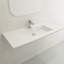 Lavabo de salle de bain rectangulaire double en argile réfractaire avec trop-plein 40,35 po BOCCHI Ravenna-207983199-211688835