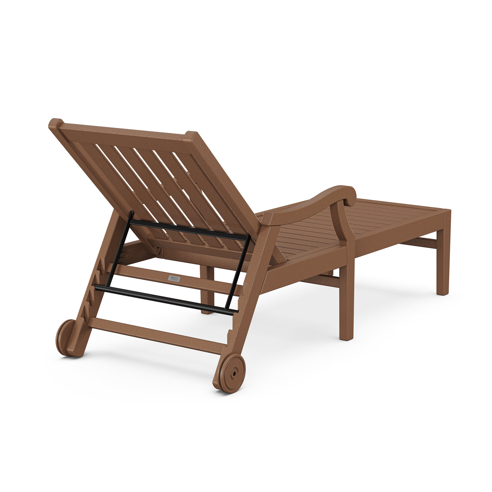 POLYWOOD® Verlyn 30" Patio Chaise Lounge, Teak