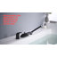 Robinet de baignoire à fixation sur le comptoir, robinet de baignoire avec bec cascade haut débit-64622004