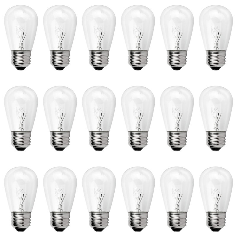Ampoule à intensité variable S14INC6-3 11 watts S14 E26 / moyenne (standard) 2700K (ensemble de 18)