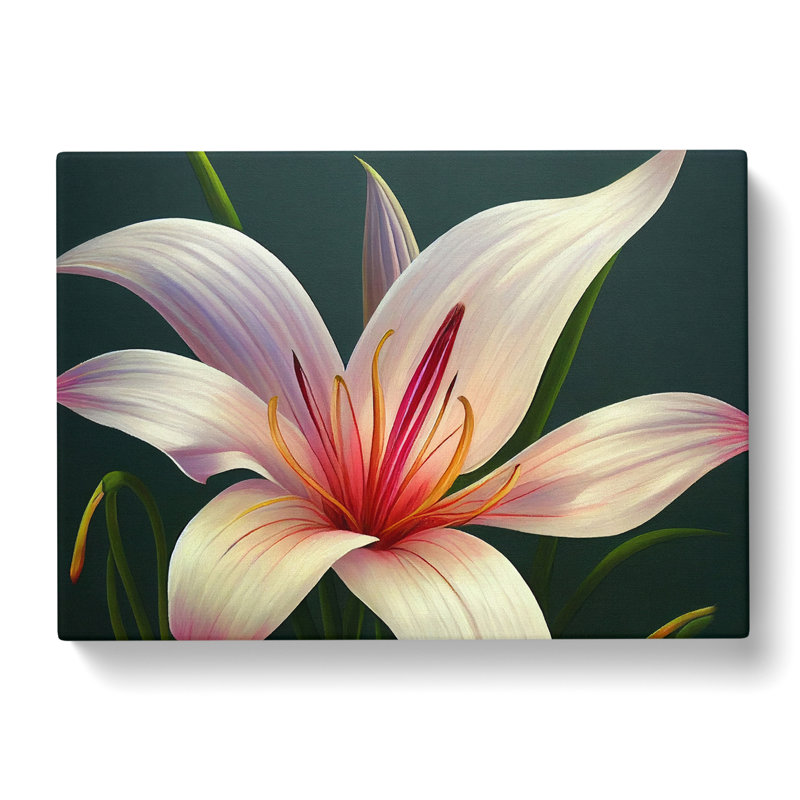 Futuristic Lily Flower Vol.2 - Wrapped Canvas, 40cm H x 60cm W x 3cm D