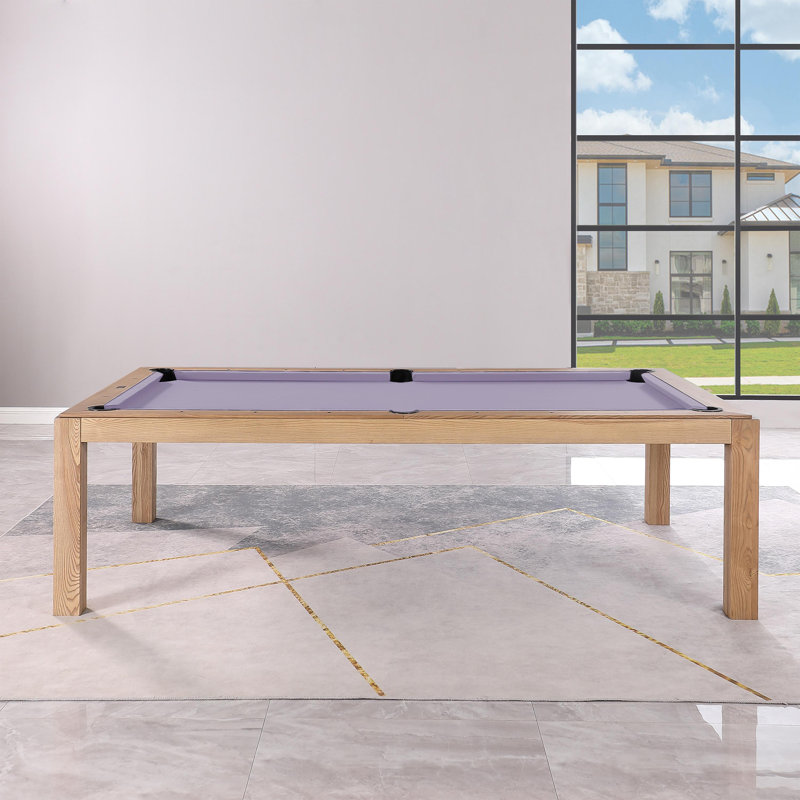 Table de billard Ashmont, 8 pi, Frêne Rétro, Eau mauve clair