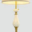 Lampe sur pied traditionnelle 67,4 po avec détails décoratifs en céramique - corps en métal, abat-jour tambour, interrupteur au pied