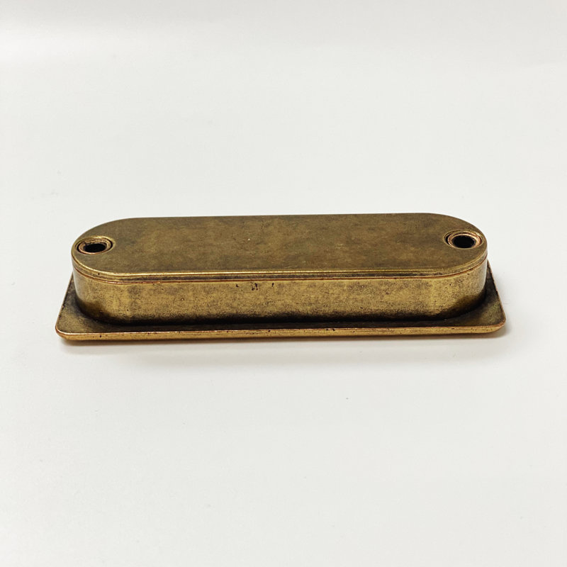 3" Center to Center Recessed Pull in Antique Brass