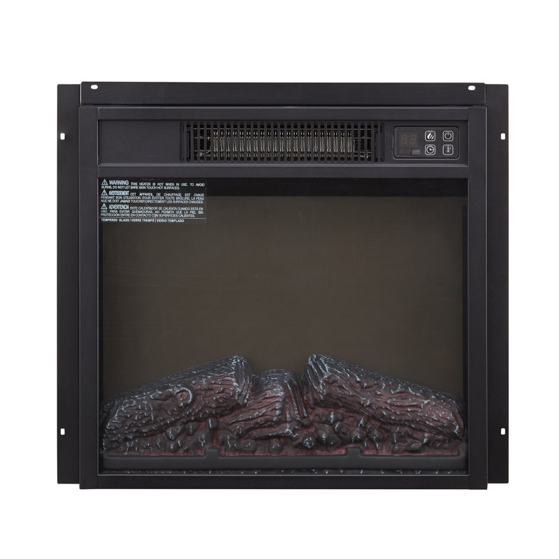 Electric Fireplace Insert 18" 1400W 120V Stable support, multi-functional design