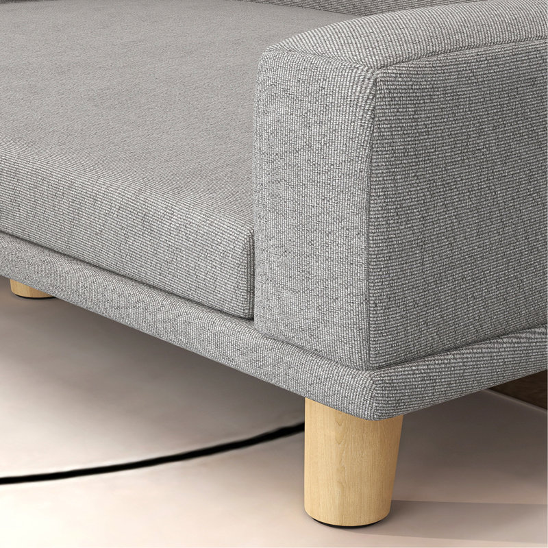 Canapé pour animaux de compagnie avec coussin lavable pour grands chiens, chats, gris