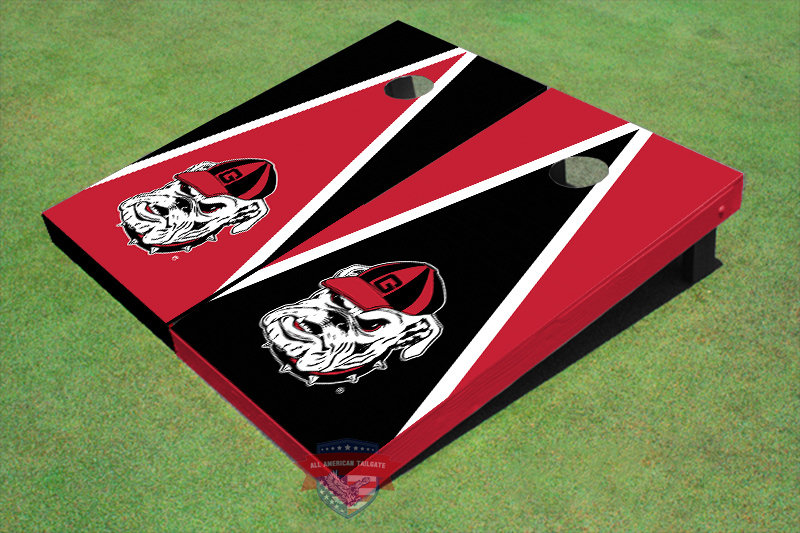 Ensemble de planches de cornhole triangulaires 2 po x 4 po NCAA, Alternance