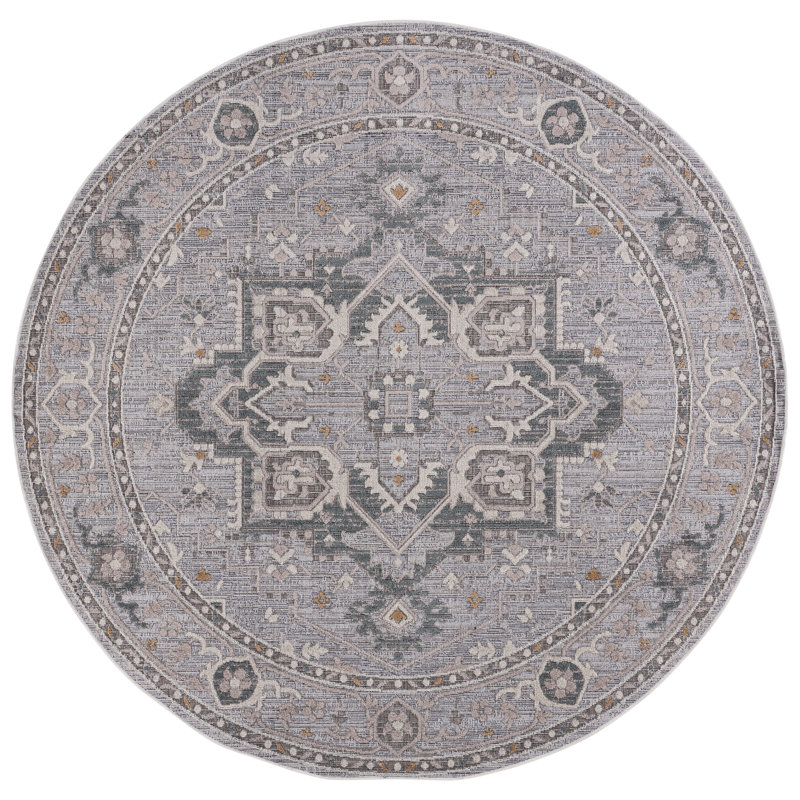 Miranda 312 Performance Oriental Rug, Round 6'6"