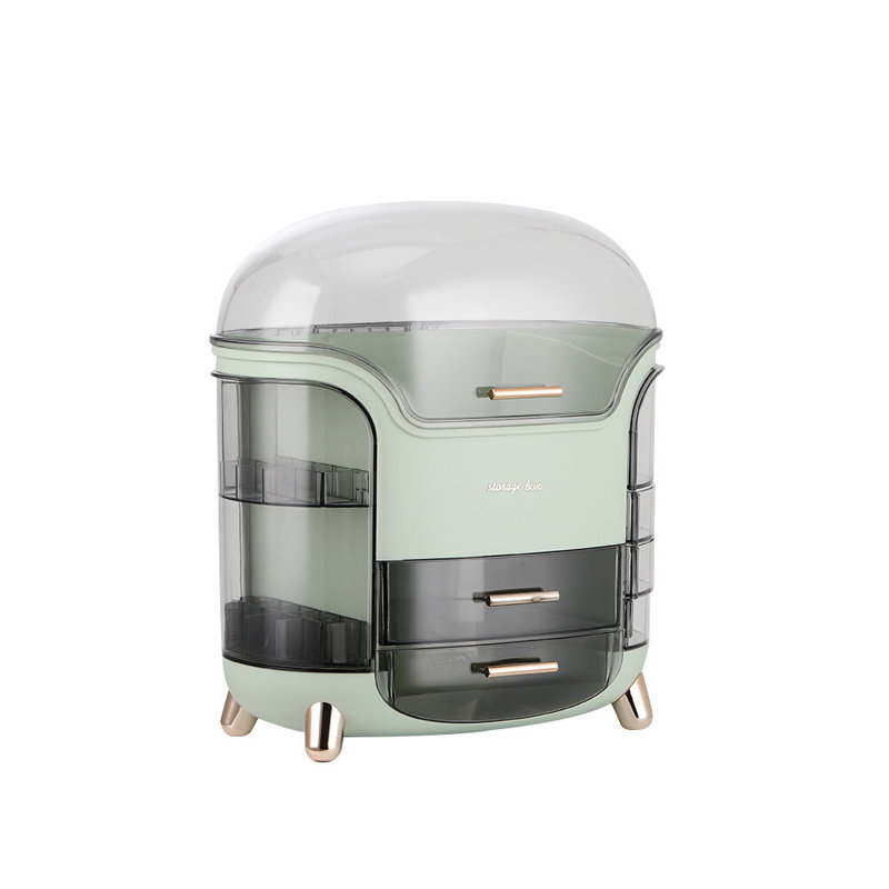 Mappsville Plastic Makeup Organiser, Light Green