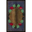 Tapis crocheté Antique Antique American