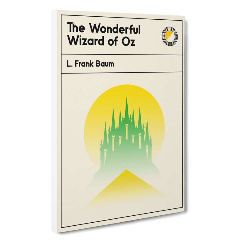 Book Cover The Wonderful Wizard Of Oz L. Frank Baum - Wrapped Canvas Print, 91cm H x 60cm W x 3cm D