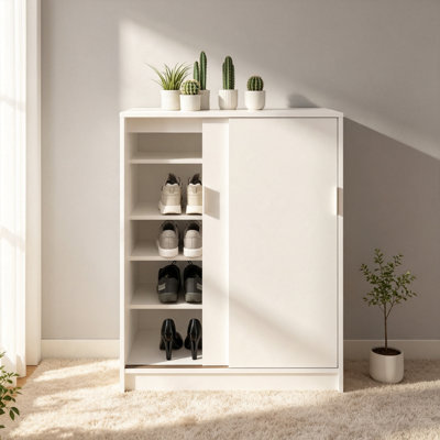 18 Pair Shoe Storage Cabinet