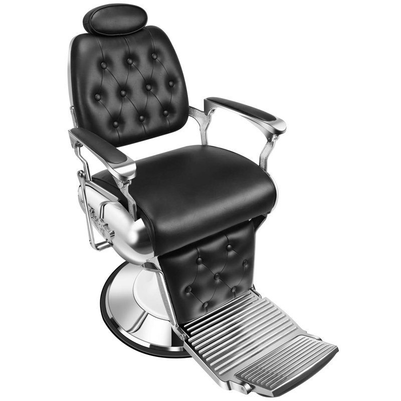Fauteuil de massage en faux cuir, Similicuir noir